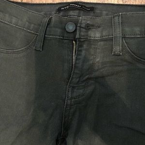 Flying Monkey- Platinum leather jeans